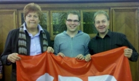 Jutta Gold (Zweitkandidatin), Marius Osswald (SPD Gottmadingen) und Hans-Peter Storz