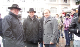 Wolfgang Pietzek, Bürgermeister Johannes Moser und Hans-Peter Storz (v.l.n.r.)